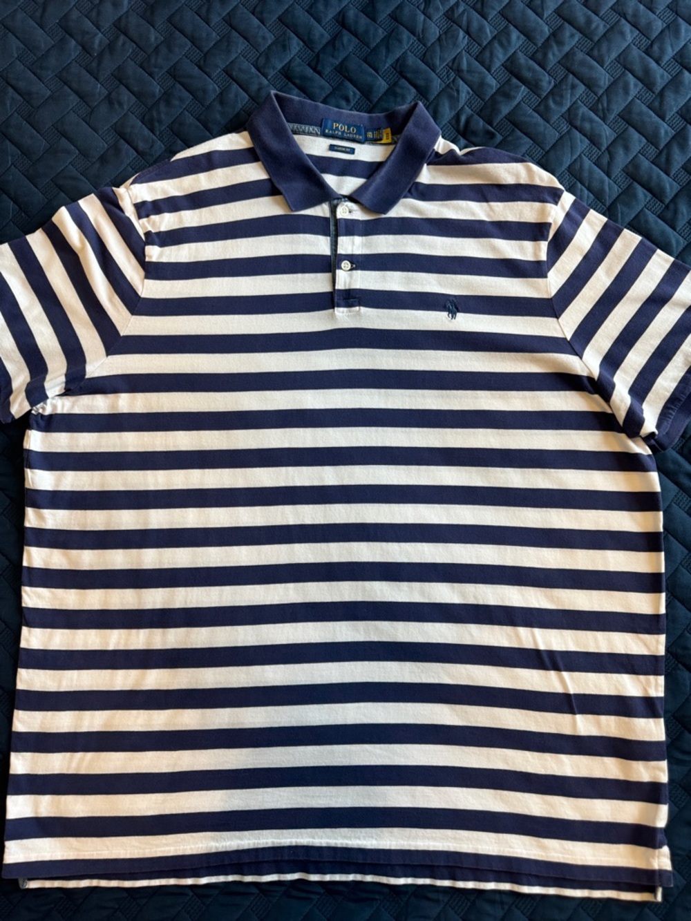 Polo by Ralph Lauren Navy & White Striped Polo